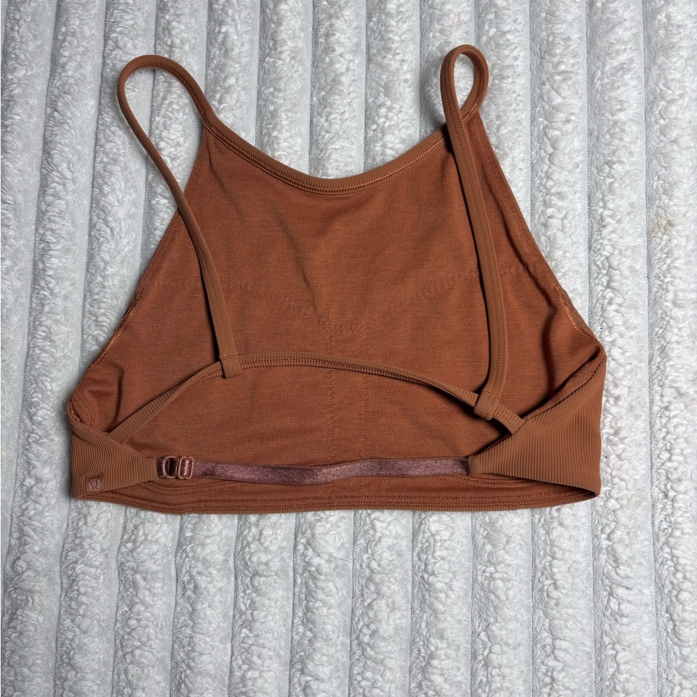 Lululemon orange inner glow Ribbed Tank Top - Picture 2 of 8